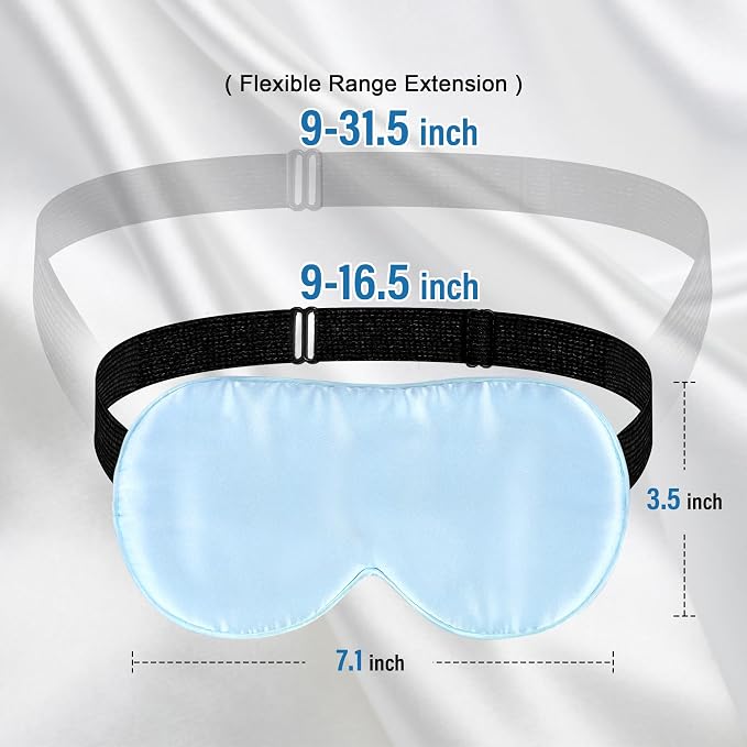 Silk Sleep Eye Mask for Kids, 100% Real Natural Pure Silk Sleeping Masks - Image 5