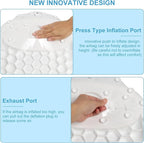 Soft Silicone Bath Pillow, Adjustable Airbag Ergonomic Neck Support Design - Image 5