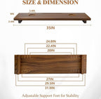 Walnut Bathtub Tray, Luxury Bath Tray - Image 6