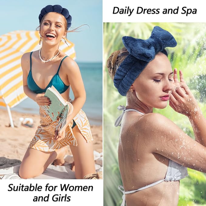 VELSCRUN Spa Headband, Makeup Face Wash Skincare Headbands, Stuff - Image 5
