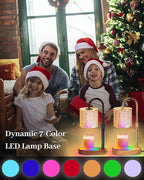 Candle Warmer Lamp with 7 LED Color Changing, Timer Dimmer Height Adjustable - Image 2