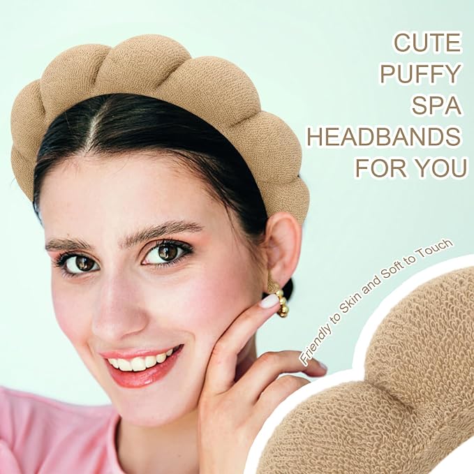3 Pack Terry Cloth Spa Headbands - Image 4