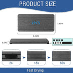 2PCS Water Absorbing Stone Tray, Quick Drying Diatomite Stone Sink Tray - Image 6