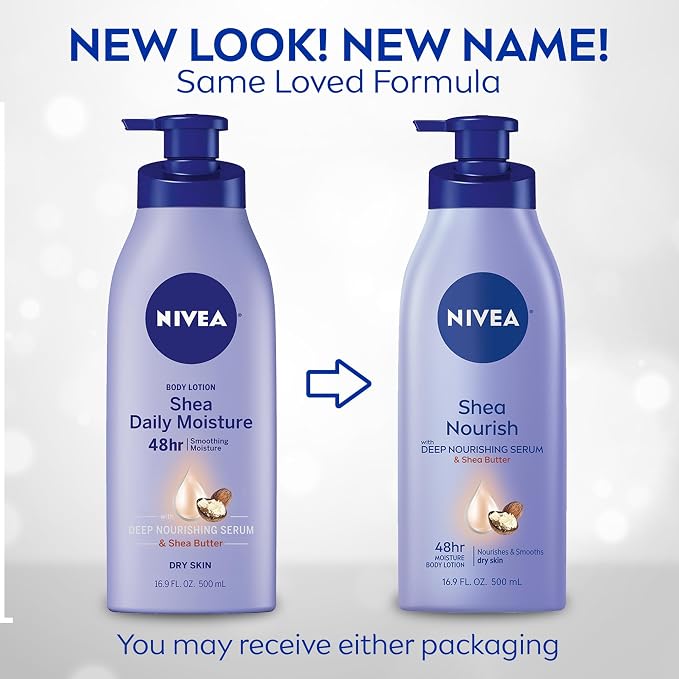 NIVEA Smooth Daily Moisture Body Lotion, Shea Butter 16.9 oz - Image 2