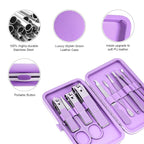 Manicure Set, Travel Mini Nail Clippers Kit Pedicure Care Tools - Image 6