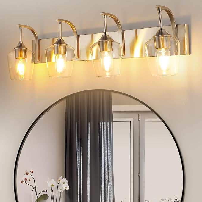 4-Light Brushed Nickel Vanity Light by foucasalLighting
