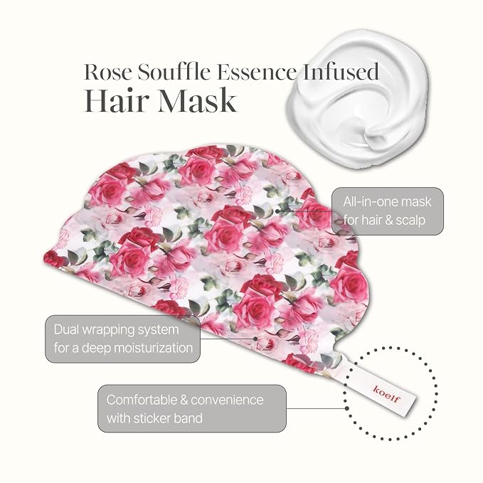 Koelf Rose Petal Satin Hair Mask - Image 5