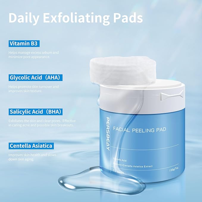 Glycolic Acid Pads, Exfoliating Toner Pads - Image 3
