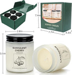 Soy Wax Scented Candle Gift Set, 4 Pack Lavender, Long Lasting Aromatherapy - Image 5