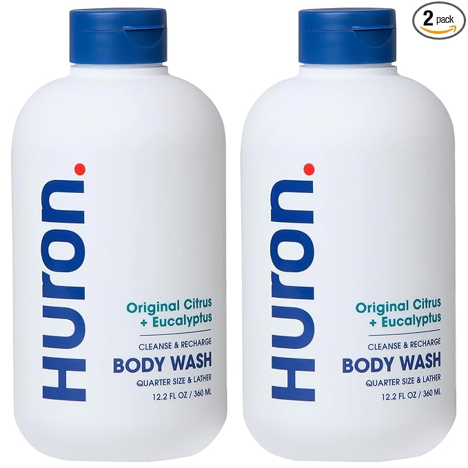 Huron Men’s Moisturizing Body Wash – Crisp & Invigorating Scent of Citrus by Huron