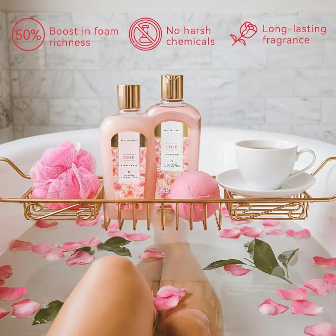 spa luxetique Gift Set For Women, Bath Sets for Women Gift, Shower Gel - Image 4