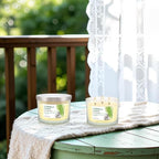 Citronella Candle Outdoor 2-Pack - 14oz Each 3-Wick Candles in Clear Glass Jars - Image 6