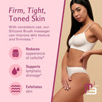 Cellulite Massager Brush, Anti-Cellulite Silicone Body Scrubber - Image 4
