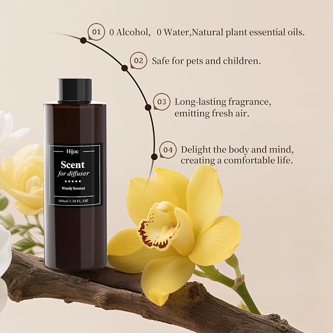 Woody Scent for Hotel Essential Oil for Waterless Diffuser Refill Fragrance - Image 2