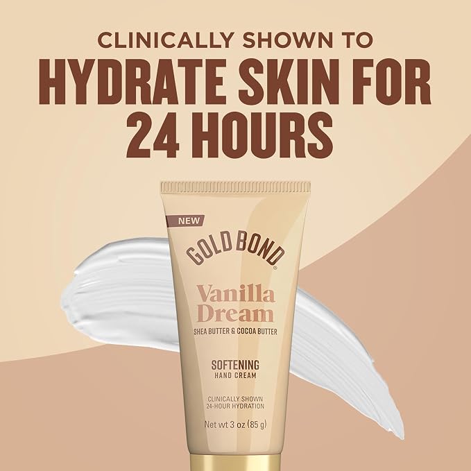 Gold Bond Vanilla Dream Softening Hand Cream Set, Luxurious Everyday Hand Cream - Image 6
