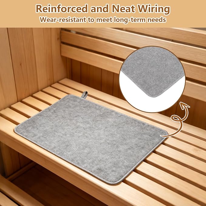Felt Sauna Cusion, Felt Sauna Seat Cushion, 19.6 x 13in Sauna Mat - Image 6
