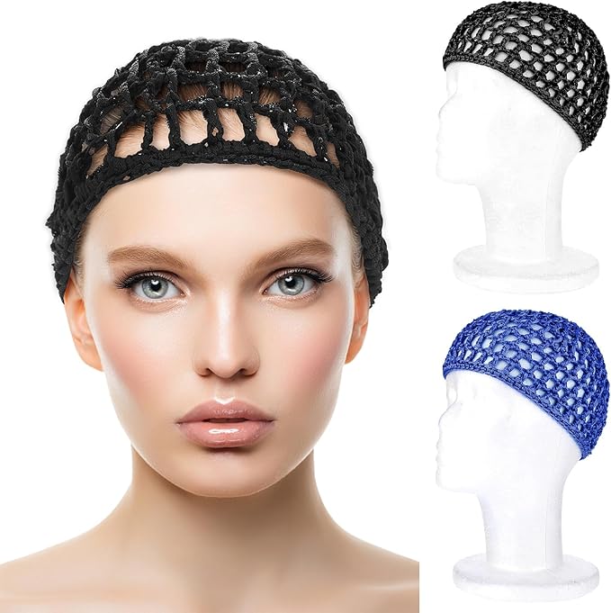 WLLHYF Wig Cap Thick Long Hair Caps Adjustable Net Mesh Braided Weaving Making by WLLHYF