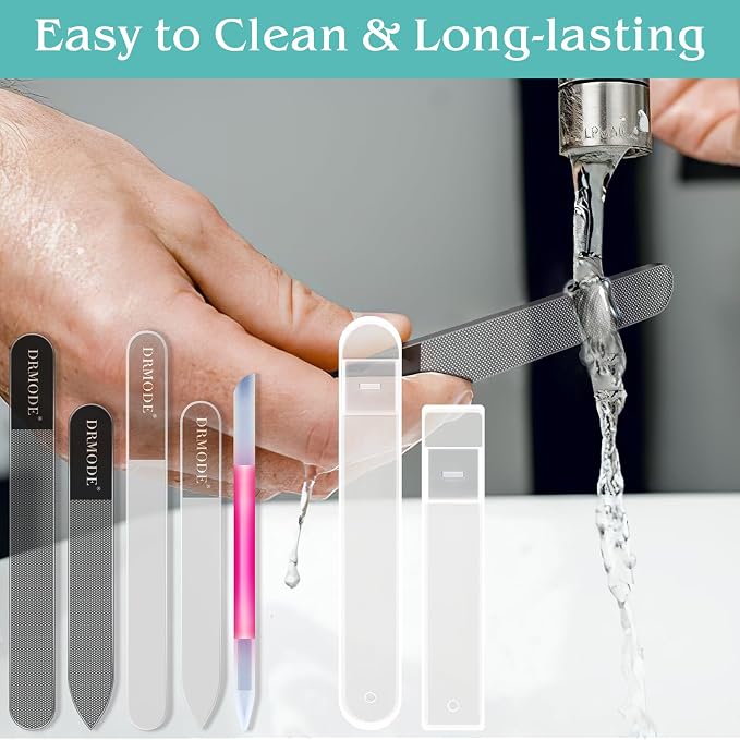 Glass Nail File Buffer with Case - Image 6