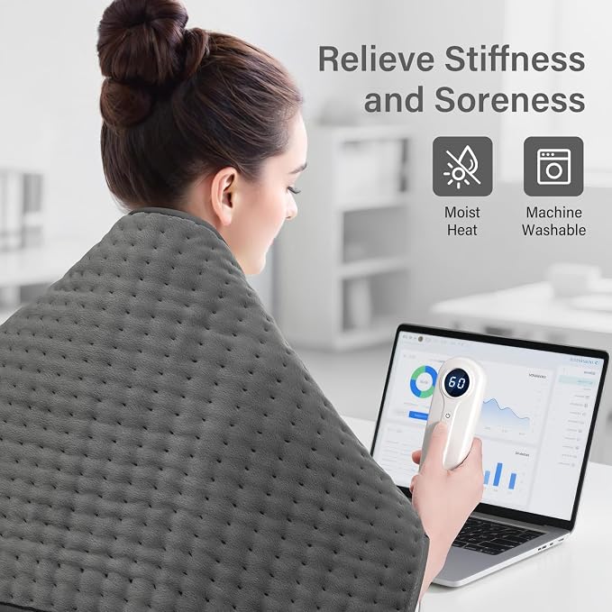 XXXL Heating Pad for Back, Birthday Mother’s Day Gifts for Mom Women Dad Men - Image 5