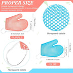 Karenhi 2 Pcs Honeycomb Exfoliating Glove Bath Mitt Body Spa Scrubber, - Image 2