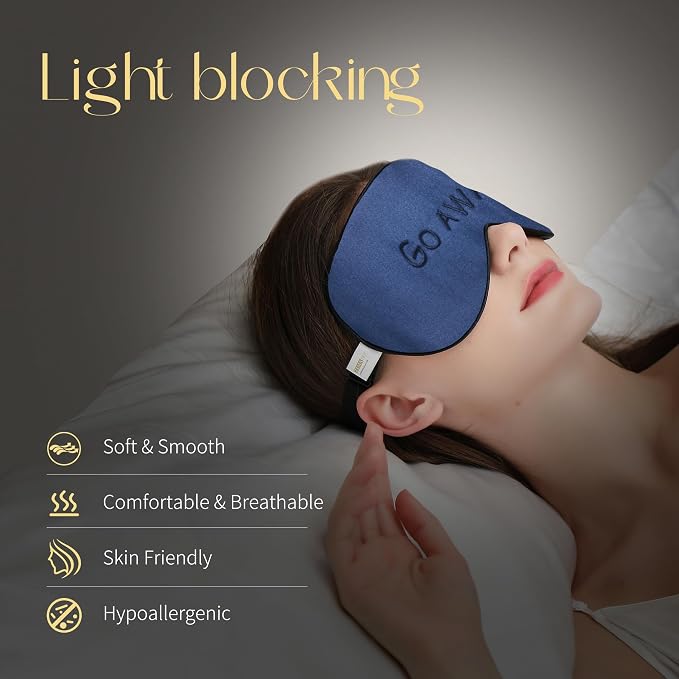 ZIMASILK 100% Natural Silk Sleep Mask Blindfold, Adjustable Super-Smooth Soft - Image 2