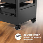 OmySalon Salon Cart for Hair Stylist Black - Image 7