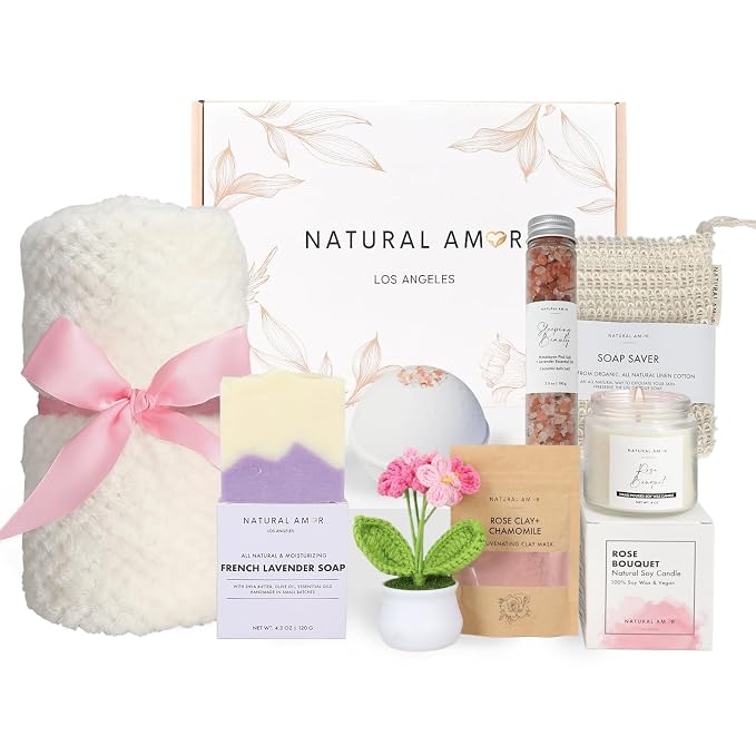 Natural Amor 8-Piece Spa Gift Set by NATURALAMORLOSANGELES