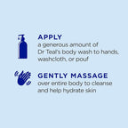 Dr Teal's Body Wash with Pure Epsom Salt, Lavender & Eucalyptus, 24 fl oz - Image 4