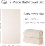 REDKISS Towels 2 Pack Luxury Extra Large Bath Towels Set 30 x 58 Inches – 100% - Image 2