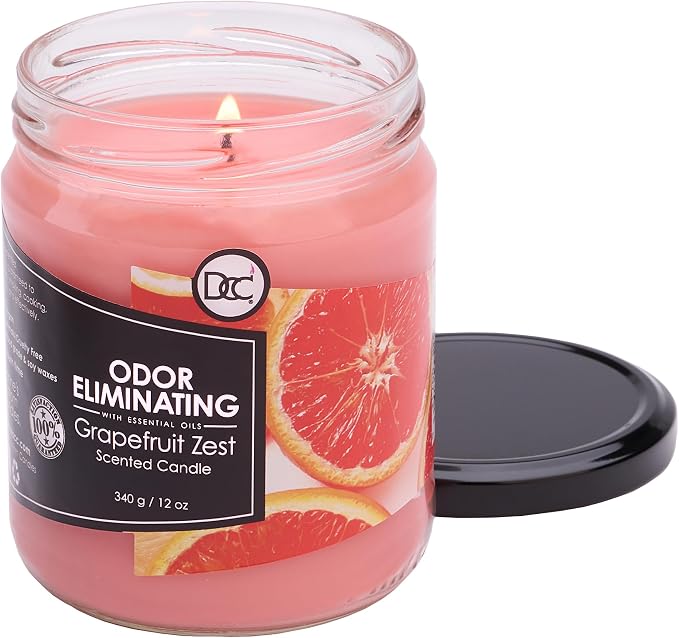 Grapefruit Zest Odor Eliminating Highly Fragranced Candle - Image 3