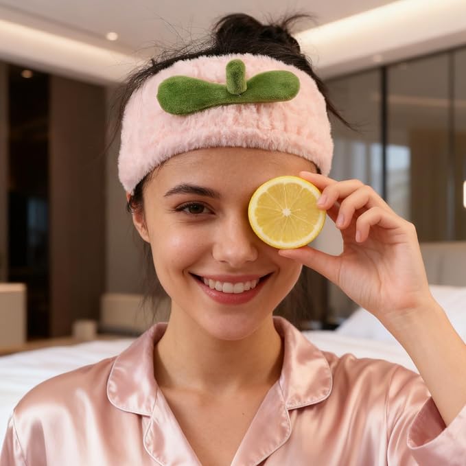 PERFECTSIGHT Spa Headband for Washing Face, Cute Wristband Hair Band Set for - Image 7