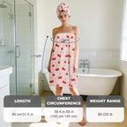 Absorbent Bath Towel Wrap Set for Women, Microfiber Shower Robe Body Towel - Image 3