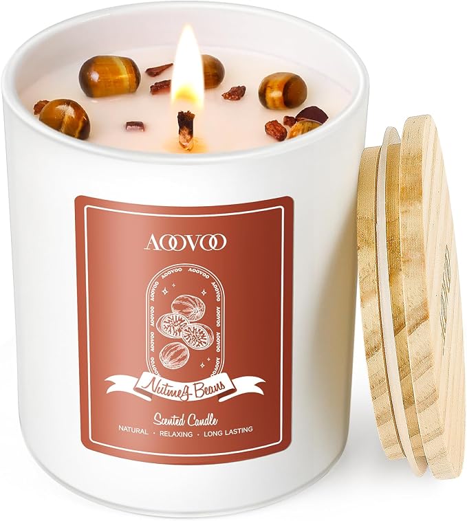 AOOVOO Nutmeg Beans Scented Candles by AOOVOO