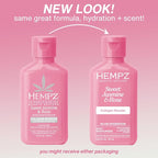 Hempz Mini Collagen-Infused Jasmine & Rose Body Moisturizer, 2.25 oz - Image 3