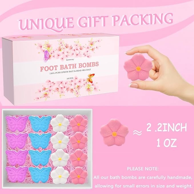 Bath Foot Bombs, 16 Pack Foot Soak - Image 6