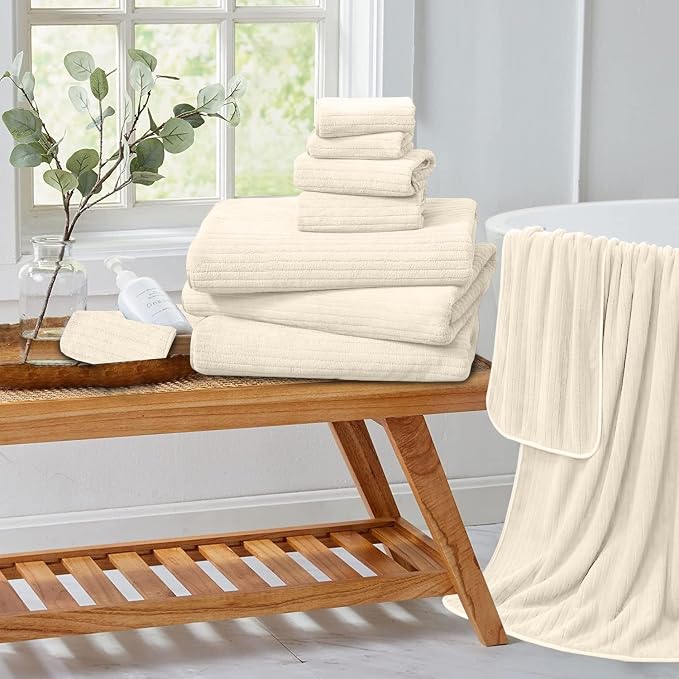 Extra Large Bath Sheet Set of 4, Ultra Soft Fluffy Towel, 35”x 70”Oversized - Image 2