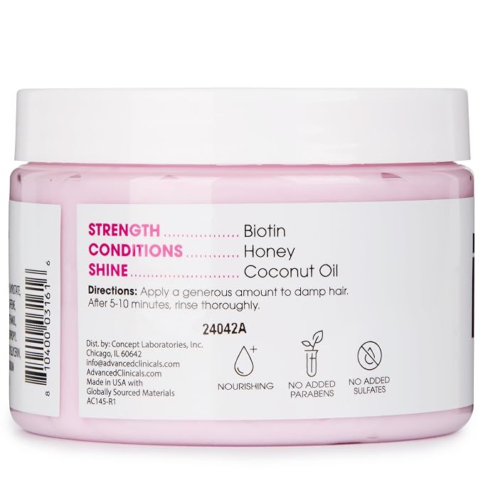 Advanced Clinicals Biotin Hair Treatment Anti-Breakage Repair Hair Mask. - Image 9