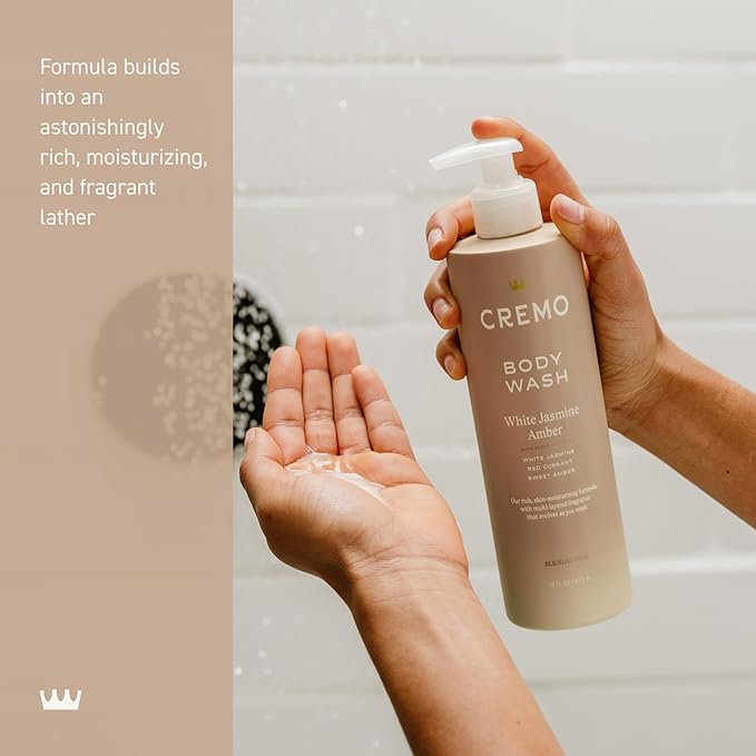 Cremo White Jasmine Amber Skin Moisturizing Body Wash - Image 4