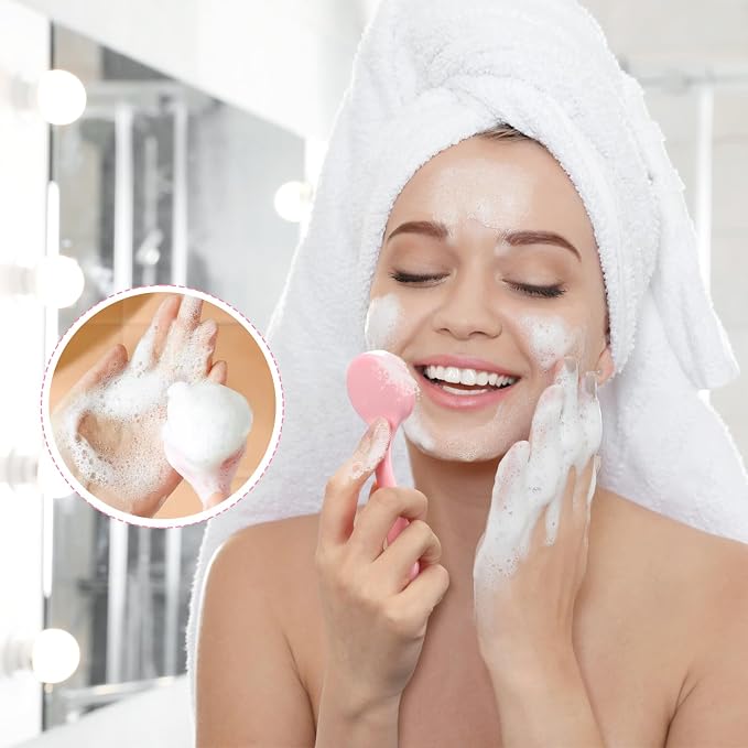 Silicone Manual Facial Cleansing Brush, NADUSEP 2 Pack Skin Friendly Soft - Image 7