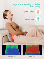 SKG Shiatsu Back Massager for Pain Relief Deep Tissue - Image 5