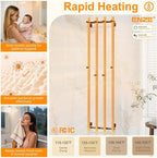 ENZE Smart Heated Towel Rack, Wall Mounted Electric Towel Warmer 300W - Image 3