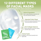 KONEUK 48 Pack Collagen Hydrating Face Masks Skincare - Image 2