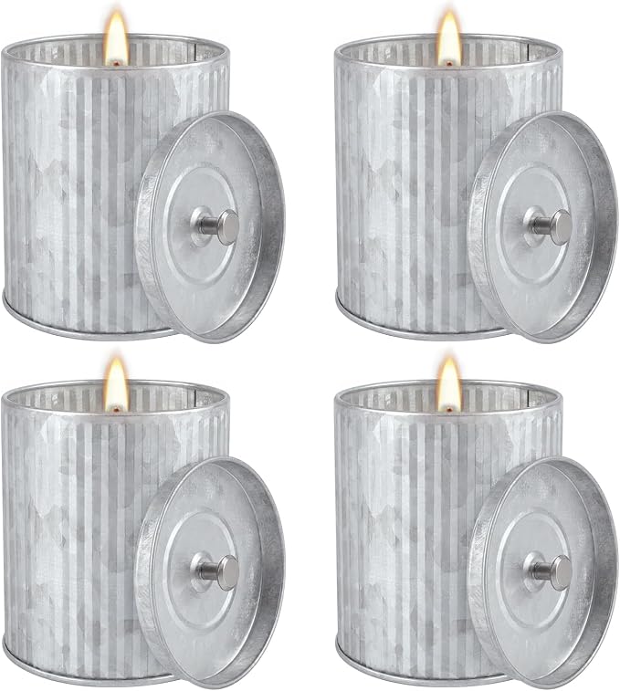 4Packs Citronella Candles Outdoor Indoor, Natural Soy Wax Scented Candles - Image 2