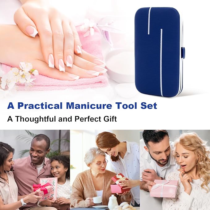 Manicure Set-Stainless Steel Nail Care Set-Professional 7 in 1 Ingrown Toenail - Image 7