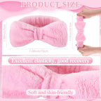 25 Pcs Pink Spa Headband Bulk Pink Makeup Headbands - Image 2