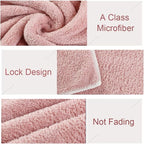 Jseng 2PC Microfiber Hair Drying Caps, Extrame Soft & Ultra Absorbent, Fast - Image 4