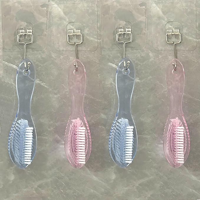 Handle Grip Nail Brush Two Sided Hand Fingernail Cleaning Brush Foot Scrub - Image 6