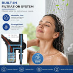 Ryamen Upgraded Dual Shower Heads Combo, 10 inch Filtered Shower Head - Image 4