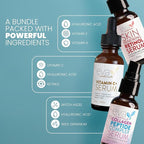 Eva Naturals Trifecta Face Serum Set – Retinol, Vitamin C & Peptides - Image 4