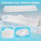 3FT Dolphin Pattern Bathtub Splash Guard Play Shelf - Image 2